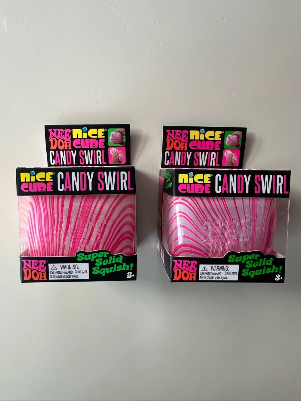 Needoh Nice Cube Candy Swirl - Set of two